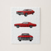 Rood 1968 Chevelle SS: Legpuzzel (Verticaal)