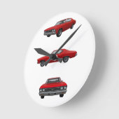 Rood 1968 Chevelle SS: Ronde Klok (Hoek)