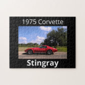 Rood 1975 Corvette Stingray Puzzle Legpuzzel (Horizontaal)