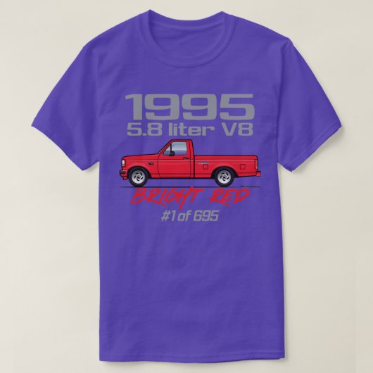 Rood 1995 t-shirt (Design voorkant)