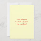 Rood 2011 jaar bij een oogwenk kalenderuitnodiging save the date (Achterkant)