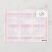 Rood 2011 jaar in één oogopslag briefkaart (Achterkant)