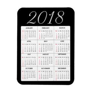 Rood 2018 Kalender Magneet