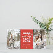 Rood 2020 Humor Feestdagenkaart (Staand voorkant)