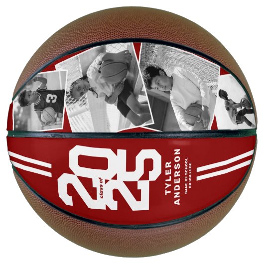 Rood 2025 Afstuderen Senior 4 Foto Basketbal (Voorkant)