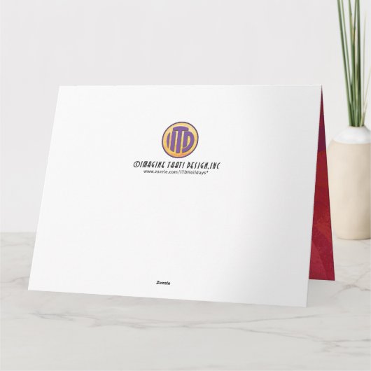 Rood 30 decennium van de verjaardag kaart (Achterkant)