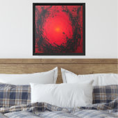 Rood#3 Canvas Afdrukken (Insitu (Slaapkamer))