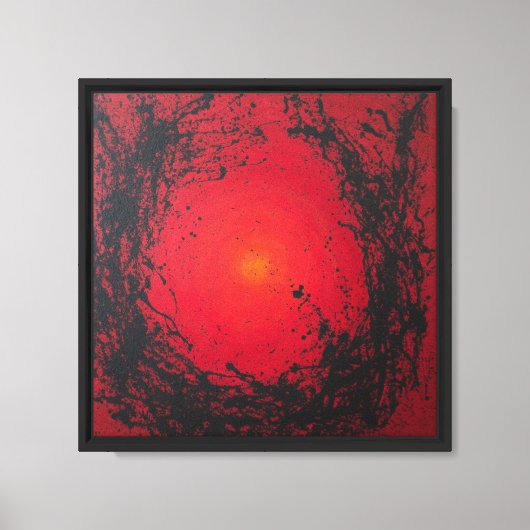 Rood#3 Canvas Afdrukken (Voorkant)