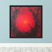 Rood#3 Canvas Afdrukken (Insitu (Houten vloer))