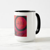 Rood 40 decennium van de verjaardag mok (Voorkant rechts)