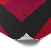 Rood 40 decennium van de verjaardag poster (Hoek)