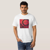 Rood 40 decennium van de verjaardag t-shirt (Voorkant volledig)