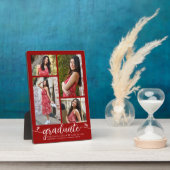 Rood 4 Foto Afstuderen Moderne kalligrafie Harten Fotoplaat (Zijkant)