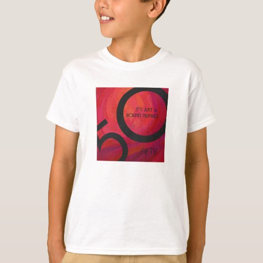 Rood 50 decennium t-shirt (Voorkant)