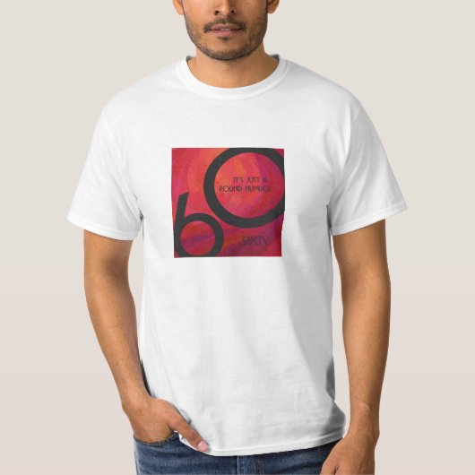 Rood 60 decennium van de geboorte t-shirt (Voorkant)