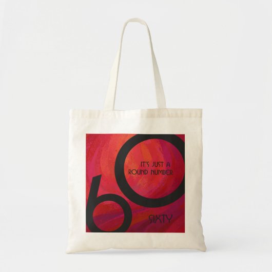 Rood 60 decennium van de geboorte tote bag (Voorkant)