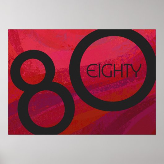 Rood 80 decennium poster (Voorkant)