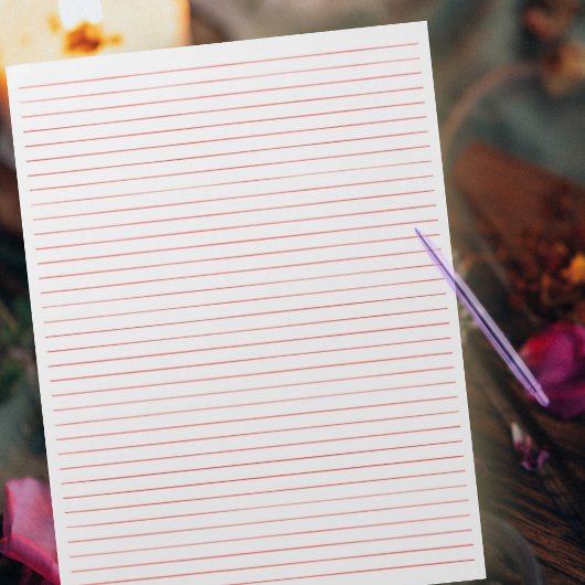 Rood 8,5-inch x 11-inch ledencollege notitieblok