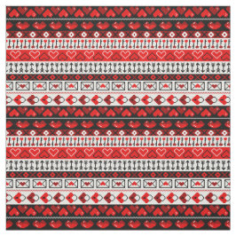 Rood 8 bit liefde harten stof