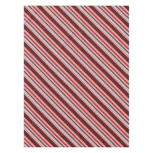 Rood 8 bit liefde harten tafelkleed (Voorkant)