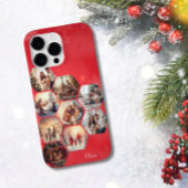 Rood 9 Fotocollage Moderne gepersonaliseerde naam Case-Mate iPhone Case