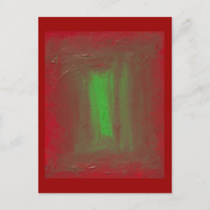 Rood aan Groen Josef Albers Homage Briefkaart