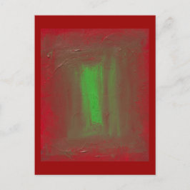 Rood aan Groen Josef Albers Homage Briefkaart