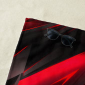 Rood aan het Abstract Ontwerp van het Punt Strandlaken (In situ)