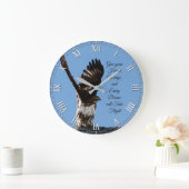 Rood-Aangedreven Inspirerend citaat van de Raptor  Grote Klok (Huis)