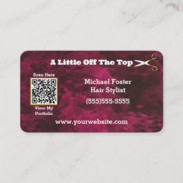 Rood aangepast QR-code Visitekaartje