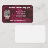 Rood aangepast QR-code Visitekaartje (Voorkant / Achterkant)