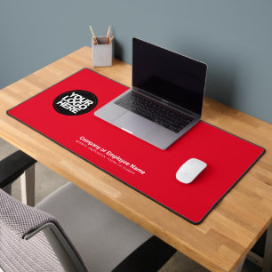 Rood   Aangepaste bedrijfslogo naam, slogan Bureaumat