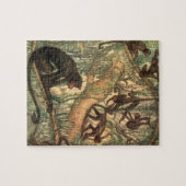 Rood Aapmensen door Louis Sargent Legpuzzel (Horizontaal)