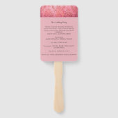 ROOD AARDBEI - Trouwprogramma waaier (Achterkant)