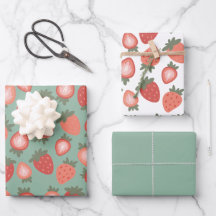 Rood aardbeiennaadloos patroon