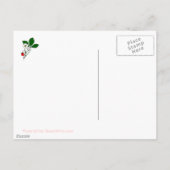 Rood aardbeienpatroon Blank Briefkaart (Achterkant)