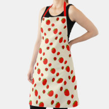 Rood aardbeienpatroon op bleek roze