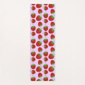 Rood aardbeienroze yogamat (Voorkant)