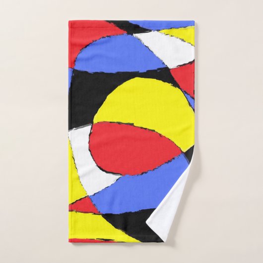 Rood Abstract Bad Handdoek (Handdoek)