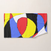 Rood Abstract Bad Handdoek (Handdoek)