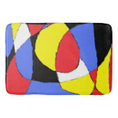 Rood Abstract Badmat (Voorkant)