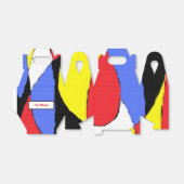 Rood Abstract Bedankdoosjes (Uitgevouwen)