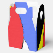 Rood Abstract Bedankdoosjes (Geopend)