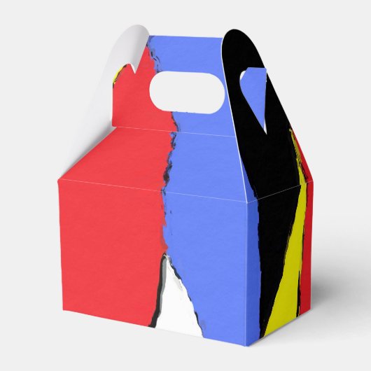 Rood Abstract Bedankdoosjes (Voorkant Zijde)