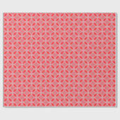 Rood Abstract bloemvormen patroon Cadeaupapier (Vlak)