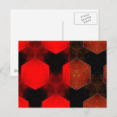 Rood Abstract Briefkaart (Voorkant / Achterkant)