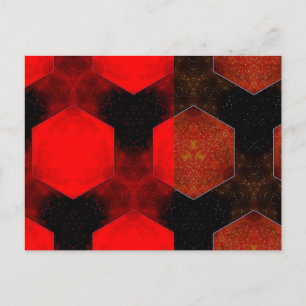 Rood Abstract Briefkaart