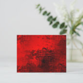 Rood Abstract Briefkaart (Staand voorkant)
