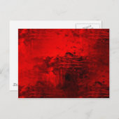 Rood Abstract Briefkaart (Voorkant / Achterkant)