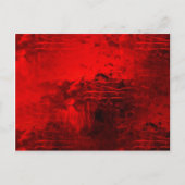 Rood Abstract Briefkaart (Voorkant)